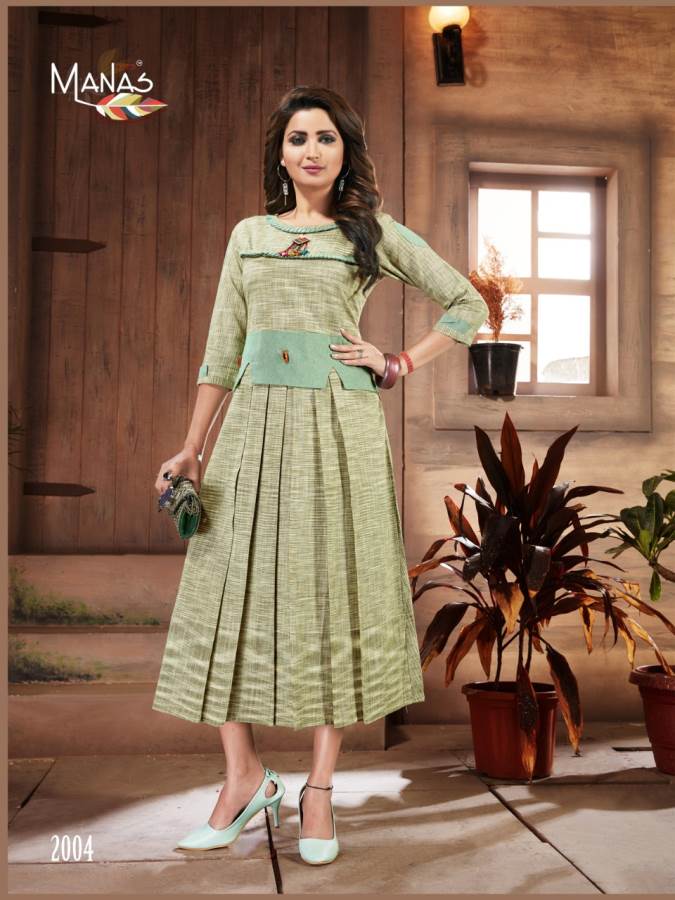 Manas Shanvi Premium Cotton Stylish Kurti Collection